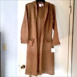 Long Hooded Knit Duster/Coat